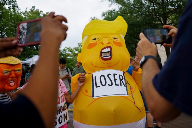 protester,Trump, military. parade